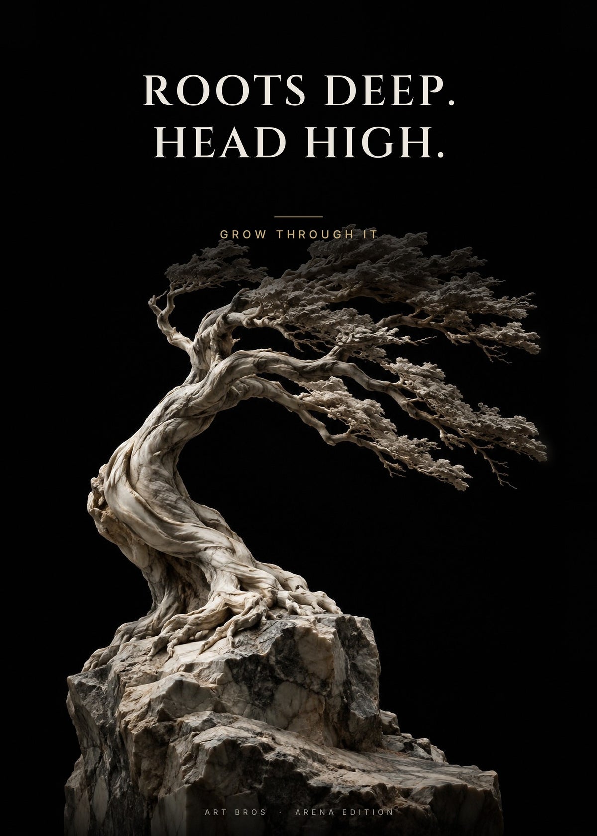 Roots Deep. Head High – Baum Poster – Art Bros