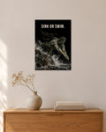 Sink or Swim – Schwimmer Poster – 30 × 42 cm ohne Rahmen – Raumansicht – Art Bros