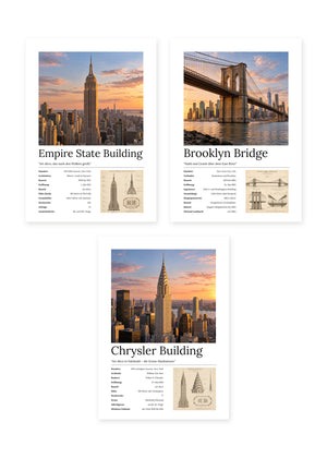 New York Bundle – 3er-Set Wandbilder – Kunstdruck – Art Bros