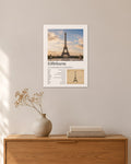 Eiffelturm Wandbild – 30 × 42 cm ohne Rahmen – Raumansicht – Art Bros