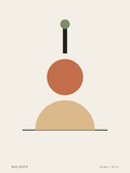 Balance No. 01 – abstraktes Wandbild im Mid-Century-Stil – Art Bros