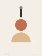 Balance No. 01 – abstraktes Wandbild im Mid-Century-Stil – Art Bros