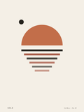 Sole No. 03 – abstraktes Sonnenuntergang-Wandbild – Art Bros