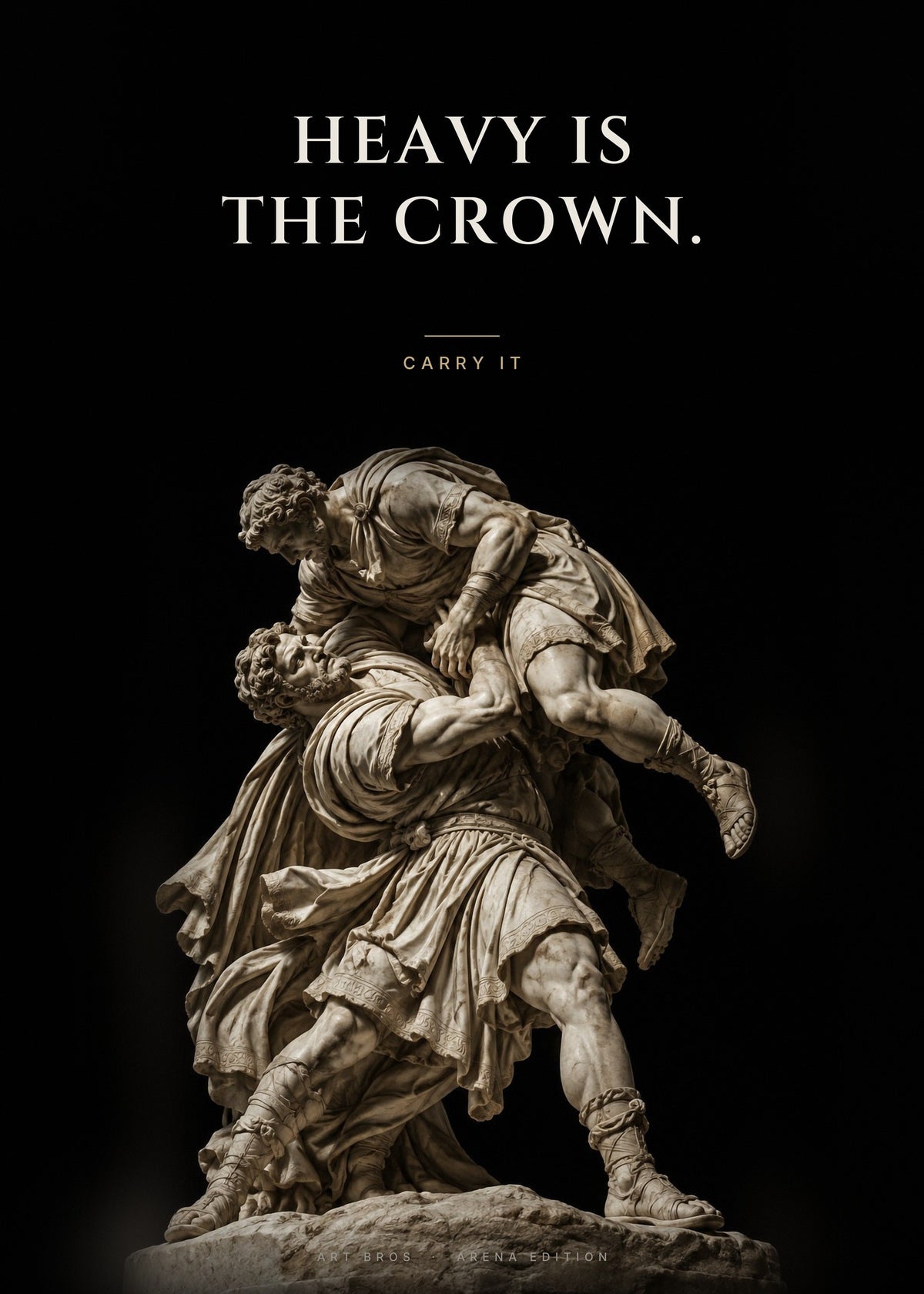 Heavy Is the Crown – Ringer im Griff Poster – Art Bros