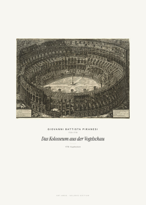 Das Kolosseum aus der Vogelschau – Giovanni Battista Piranesi