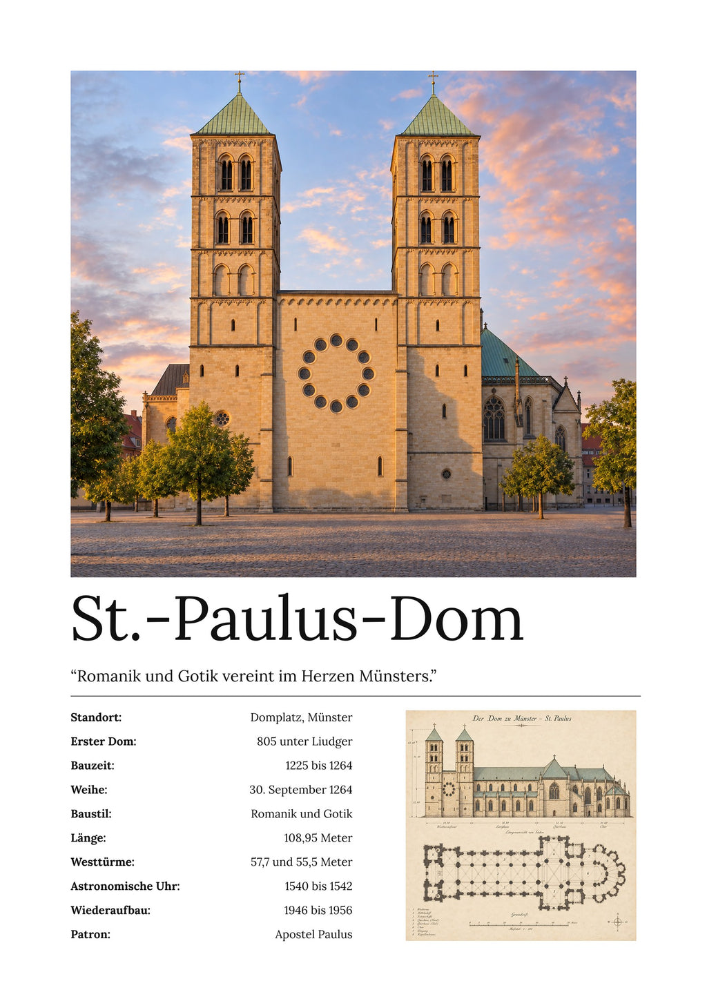 St.-Paulus-Dom Wandbild – Kunstdruck – Art Bros
