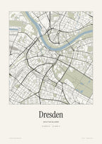 Dresden Stadtplan – Wandbild – Art Bros
