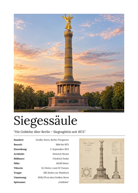 Siegessäule Wandbild