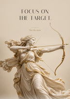 Focus on the Target – Bogenschützin Poster – Art Bros