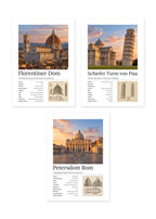 Italien Bundle – 3er-Set Wandbilder – Kunstdruck – Art Bros
