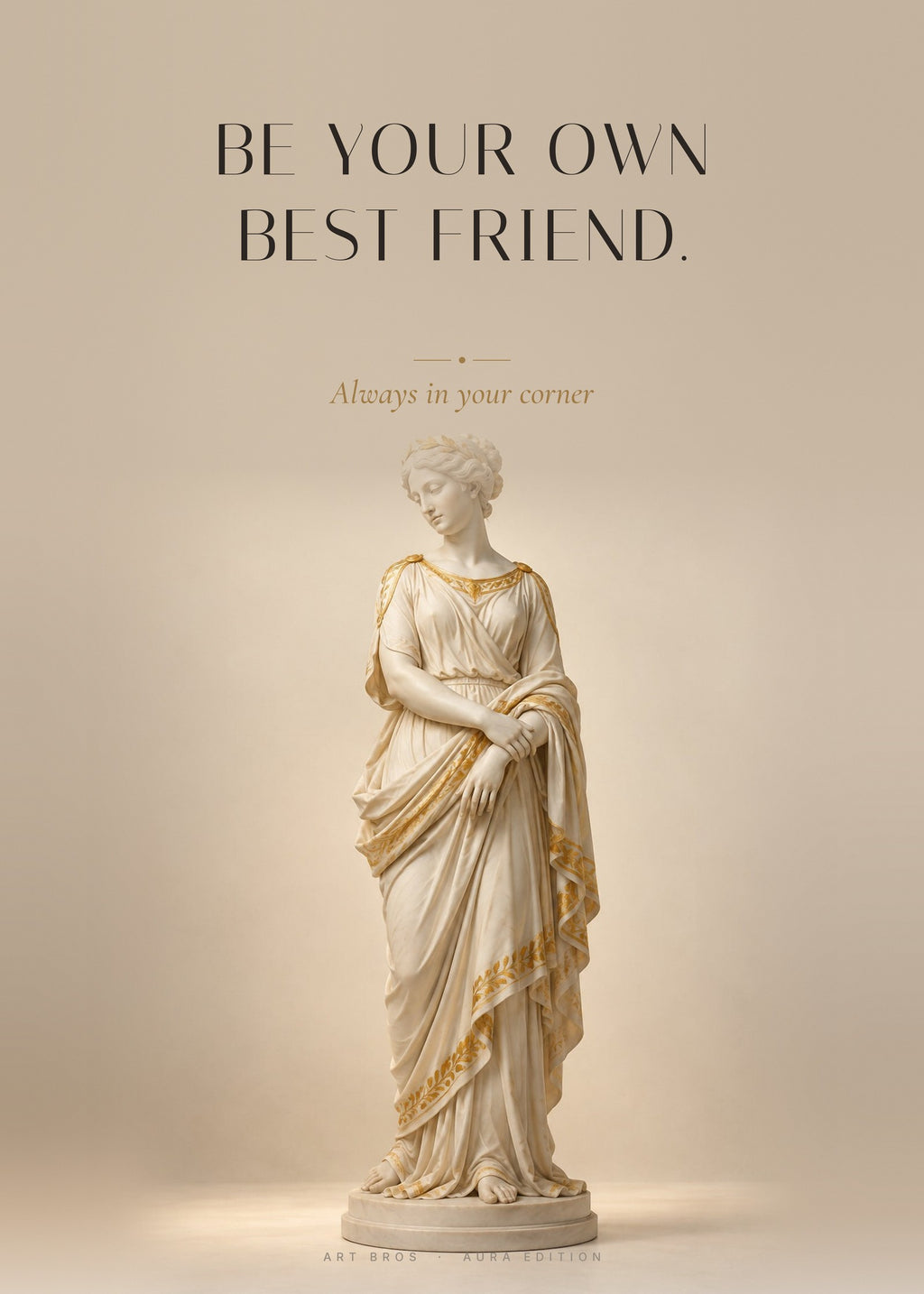 Be Your Own Best Friend – Eigene Hand Poster – Art Bros