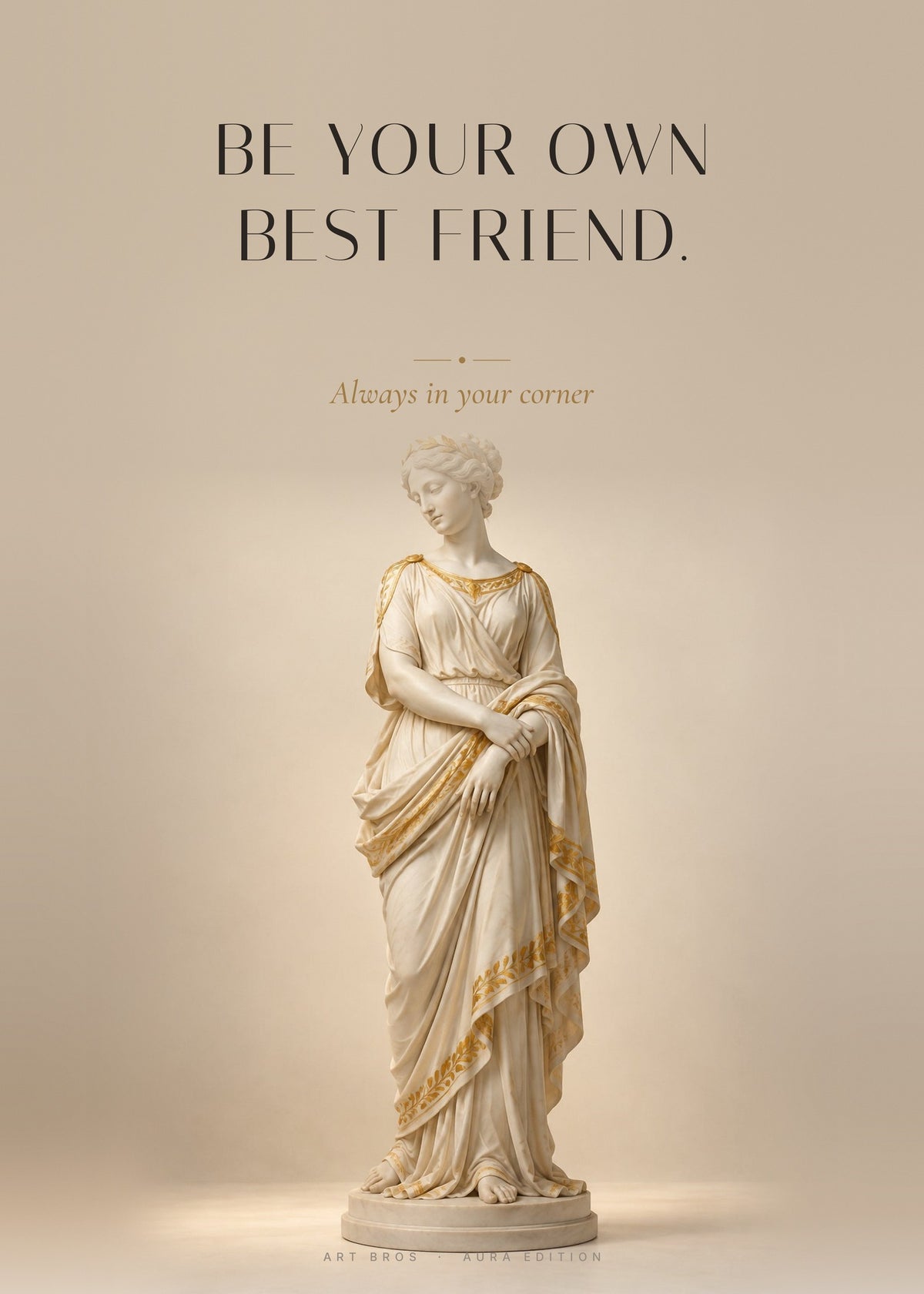 Be Your Own Best Friend – Eigene Hand Poster – Art Bros