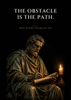The Obstacle Is the Path – Schriftrolle Poster – Art Bros