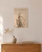 Hunt Your Dreams – Artemis Poster – 30 × 42 cm ohne Rahmen – Raumansicht – Art Bros