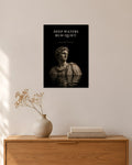 Deep Waters Run Quiet – Stilles Wasser Poster – 30 × 42 cm ohne Rahmen – Raumansicht – Art Bros