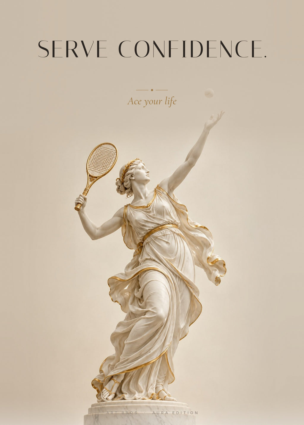 Serve Confidence – Tennisspielerin Poster – Art Bros