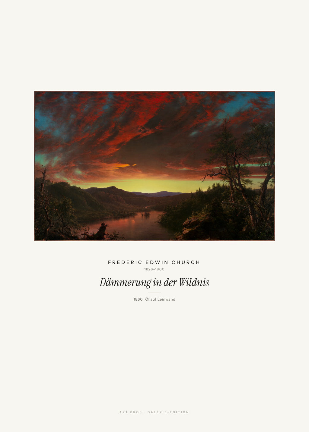 Dämmerung in der Wildnis – Frederic Edwin Church – Kunstdruck – Art Bros