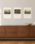 Venedig – 3er-Set Wandbilder – 30 × 42 cm ohne Rahmen – Raumansicht – Art Bros
