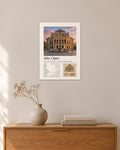 Alte Oper Wandbild – 30 × 42 cm ohne Rahmen – Raumansicht – Art Bros