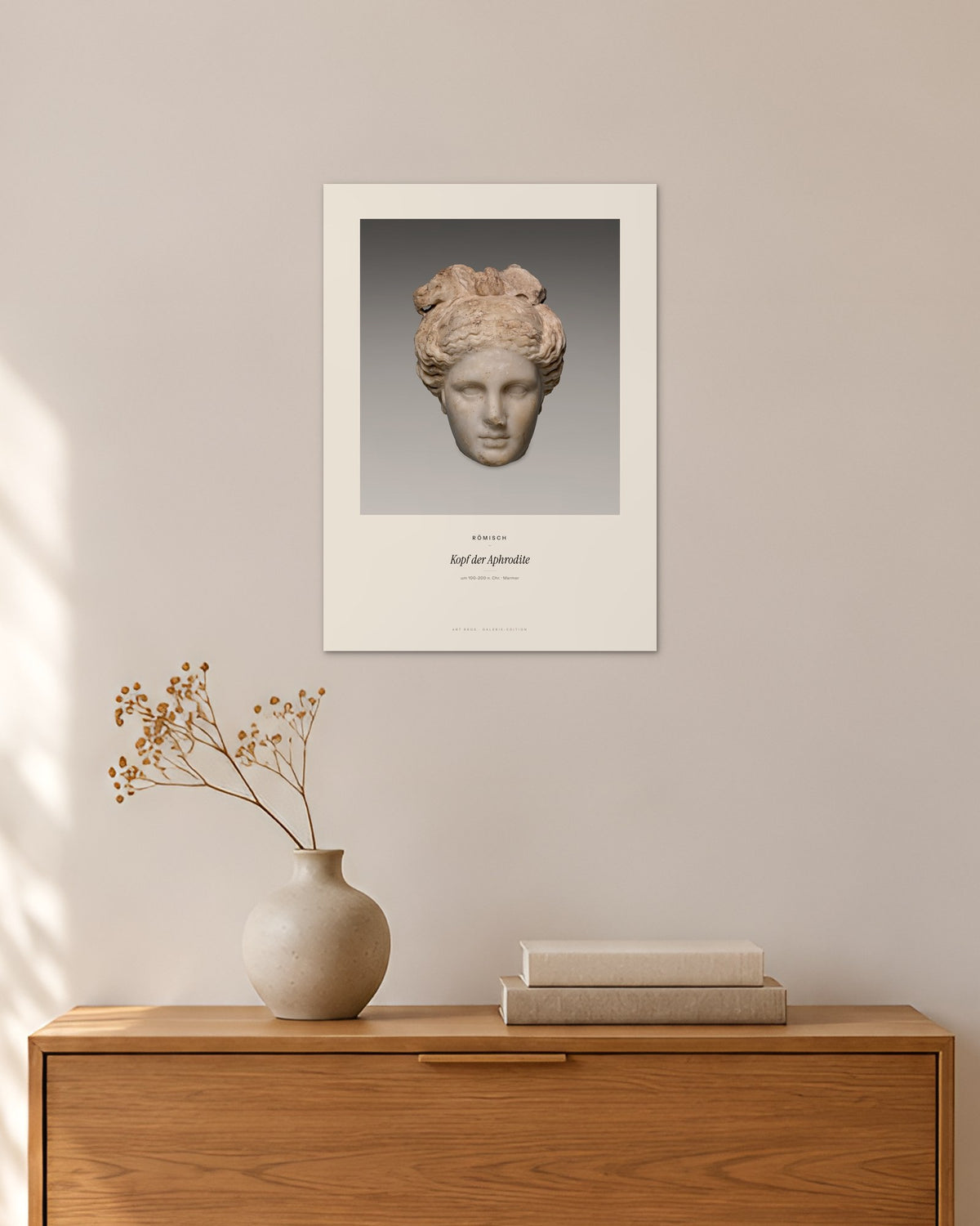 Kopf der Aphrodite – Römisch – 30 × 42 cm ohne Rahmen – Raumansicht – Art Bros
