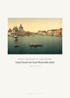 Canal Grande mit Santa Maria della Salute – Detroit Publishing Co. (Photochrom) – Kunstdruck – Art Bros