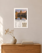 Dresdner Zwinger Wandbild – 30 × 42 cm ohne Rahmen – Raumansicht – Art Bros