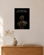Winners Are Built, Not Born – Lorbeerkranz Poster – 30 × 42 cm ohne Rahmen – Raumansicht – Art Bros