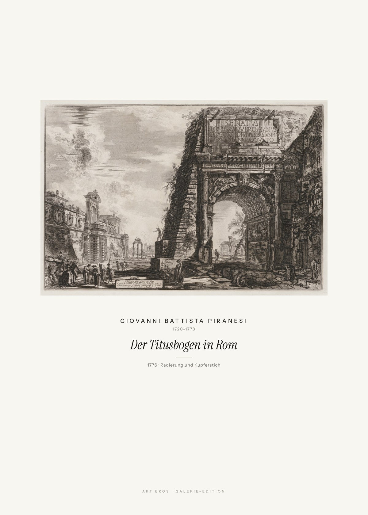 Der Titusbogen in Rom – Giovanni Battista Piranesi – Kunstdruck – Art Bros