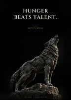 Hunger Beats Talent – Heulender Wolf Poster – Art Bros