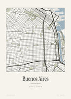 Buenos Aires Stadtplan – Wandbild – Art Bros