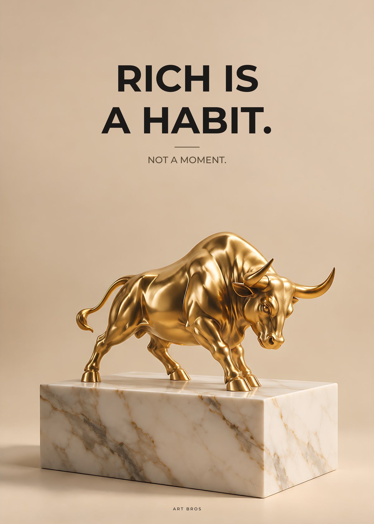 Poster Rich Is A Habit – Geld und Business – Art Bros