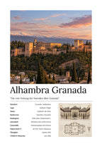 Alhambra Granada Wandbild – Kunstdruck – Art Bros