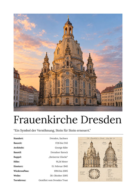 Frauenkirche Dresden Wandbild