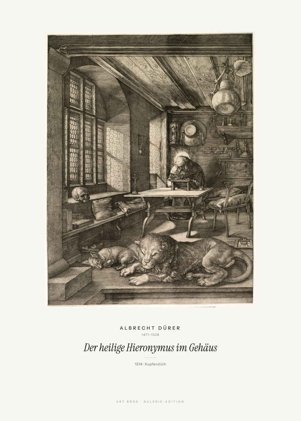 Der heilige Hieronymus im Gehäus – Albrecht Dürer – Kunstdruck – Art Bros