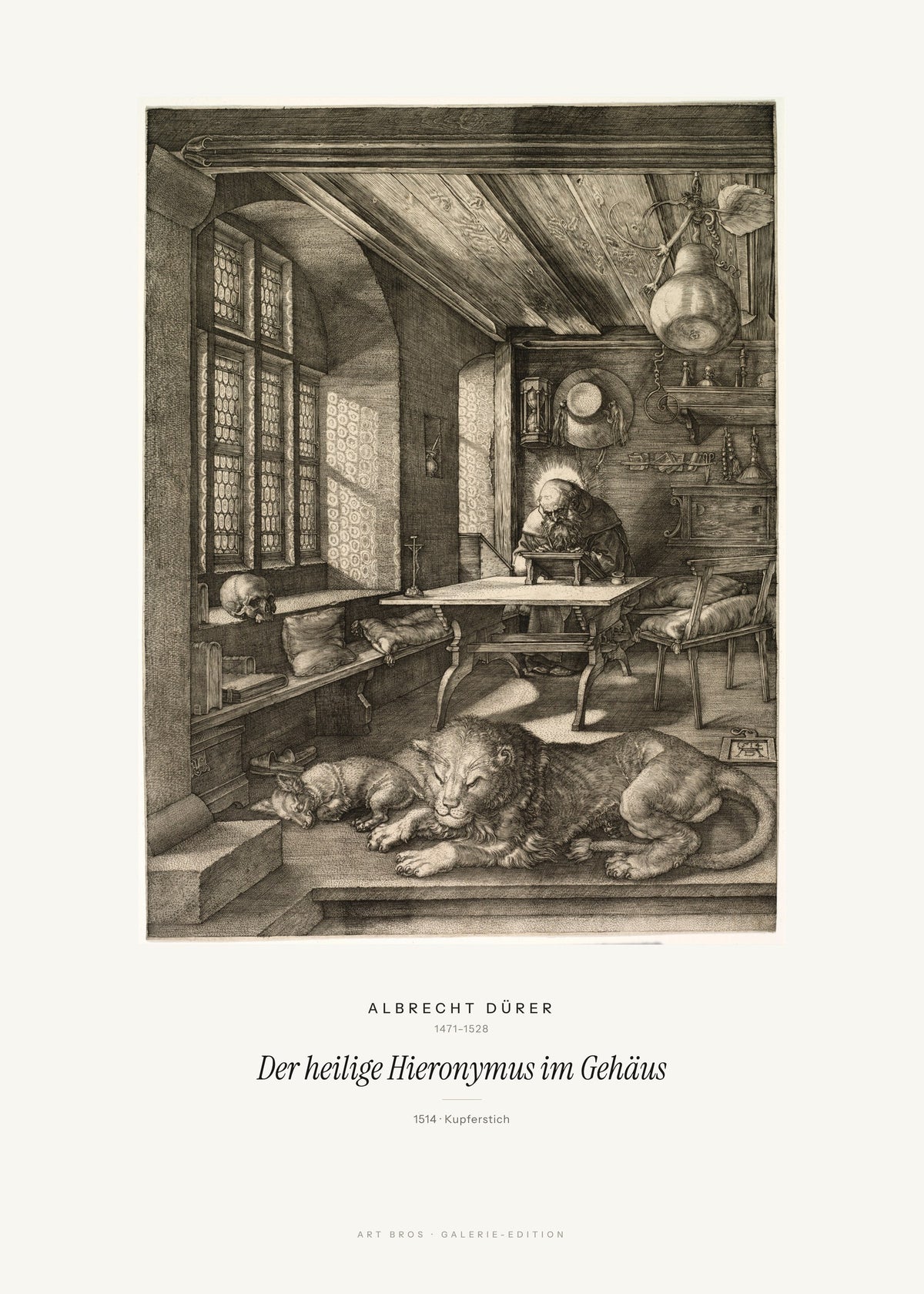Der heilige Hieronymus im Gehäus – Albrecht Dürer – Kunstdruck – Art Bros