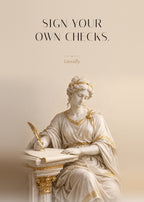 Sign Your Own Checks – Unterschrift Poster – Art Bros