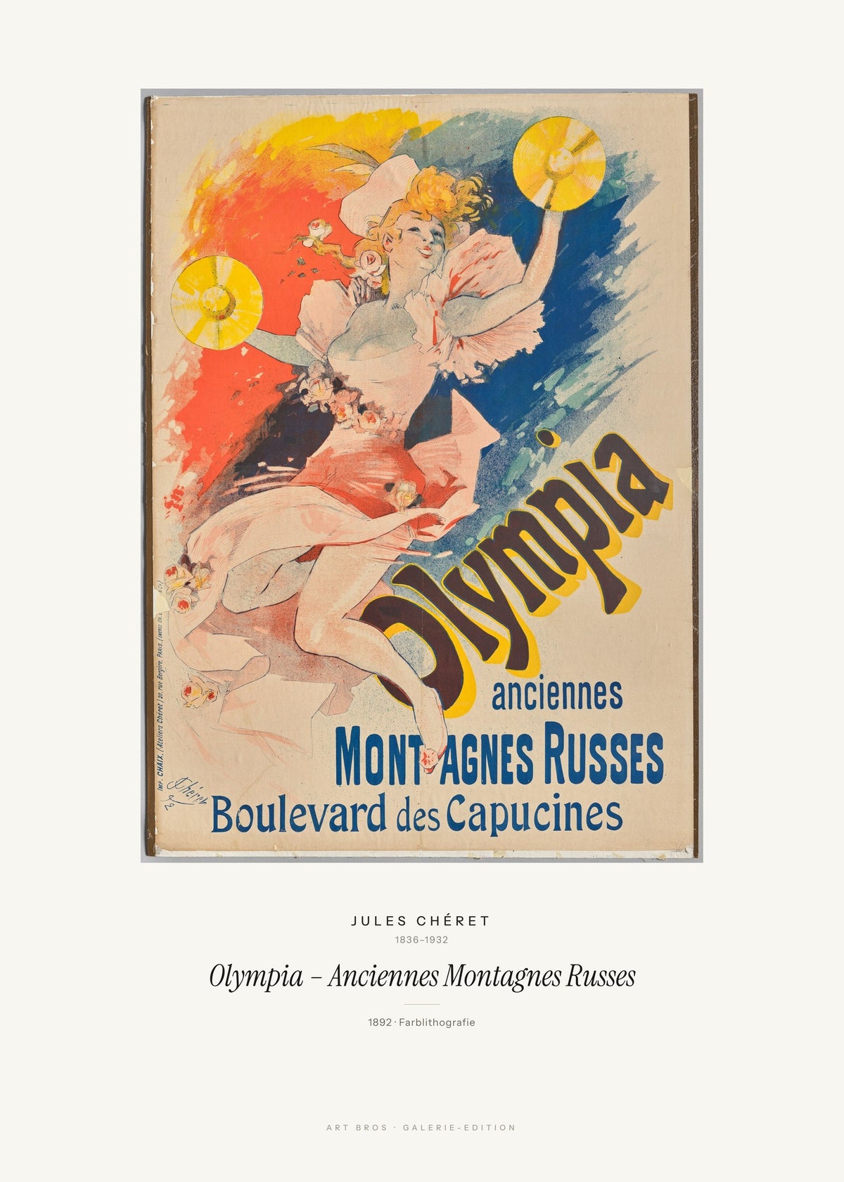 Olympia – Anciennes Montagnes Russes – Jules Chéret – Kunstdruck – Art Bros