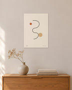 Linea No. 04 – Abstraktes Wandbild – 30 × 42 cm ohne Rahmen – Raumansicht – Art Bros