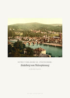 Heidelberg vom Philosophenweg – Detroit Publishing Co. (Photochrom) – Kunstdruck – Art Bros