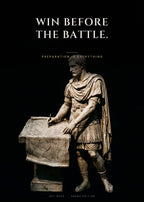 Win Before the Battle – Feldherr mit Karte Poster – Art Bros