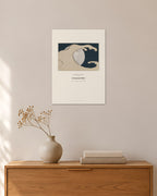 Aufsteigende Wellen – Kamisaka Sekka – 30 × 42 cm ohne Rahmen – Raumansicht – Art Bros
