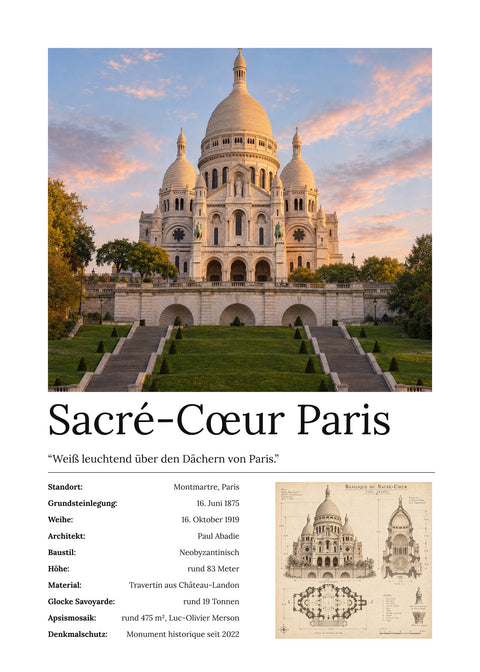 Sacré-Cœur Paris Wandbild