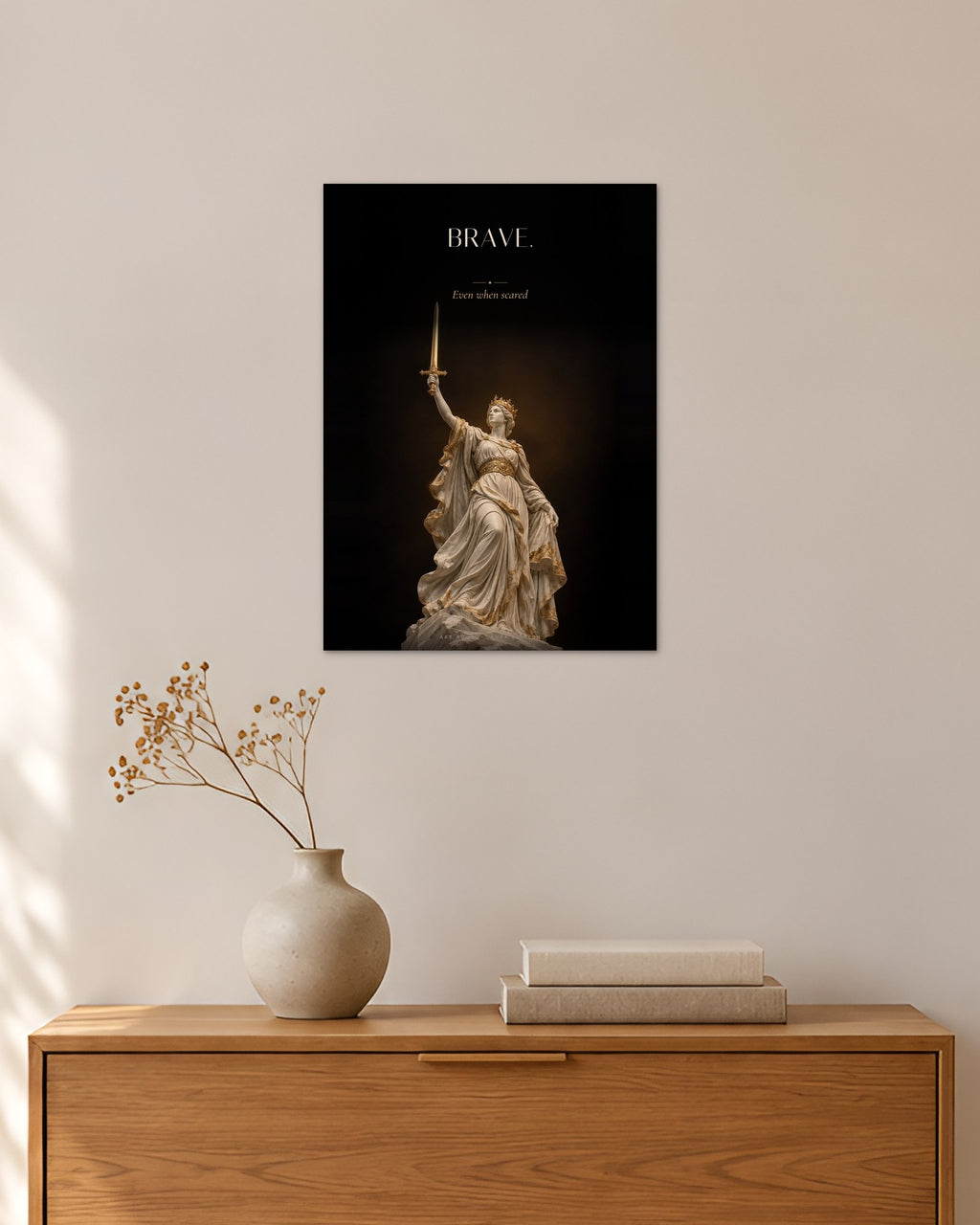 Brave – Kriegerkönigin Poster – 30 × 42 cm ohne Rahmen – Raumansicht – Art Bros