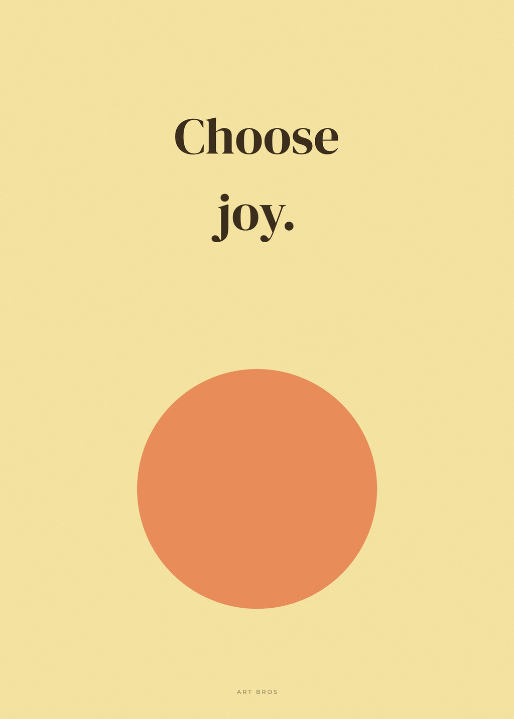 Spruch-Poster Choose joy – Art Bros