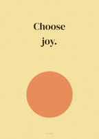 Spruch-Poster Choose joy – Art Bros