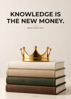 Poster Knowledge Is The New Money – Geld und Business – Art Bros