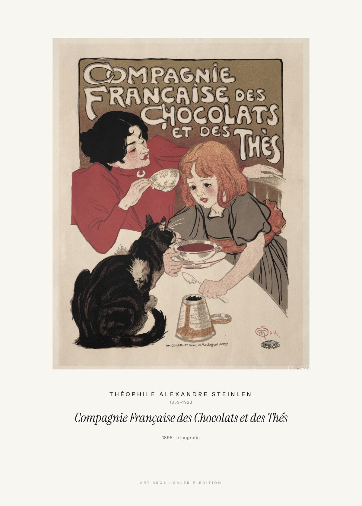 Compagnie Française des Chocolats et des Thés – Théophile Alexandre Steinlen – Kunstdruck – Art Bros