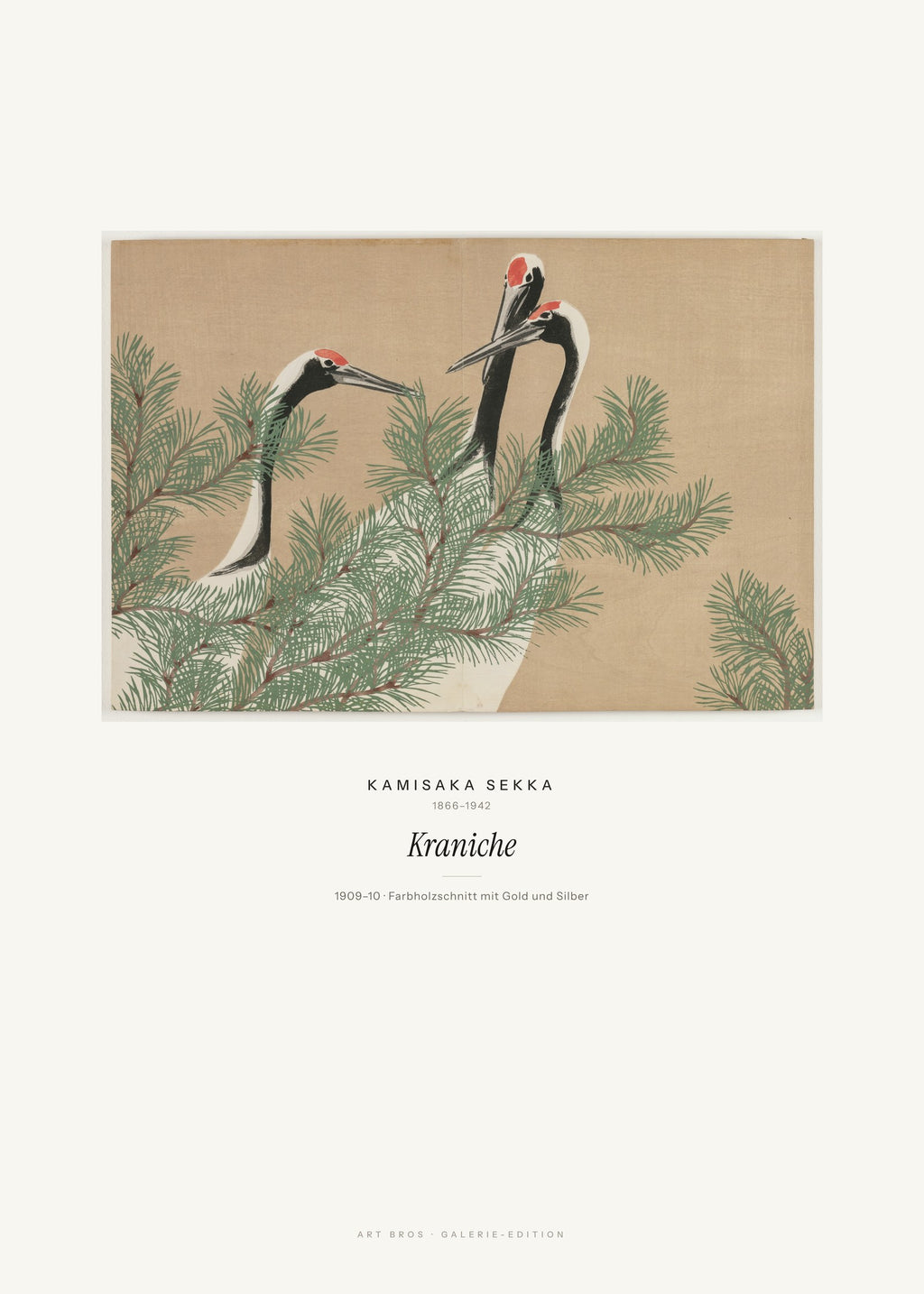 Kraniche – Kamisaka Sekka – Kunstdruck – Art Bros