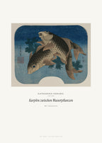 Karpfen zwischen Wasserpflanzen – Katsushika Hokusai – Kunstdruck – Art Bros