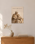 Love Is the Legacy – Großmutter Poster – 30 × 42 cm ohne Rahmen – Raumansicht – Art Bros